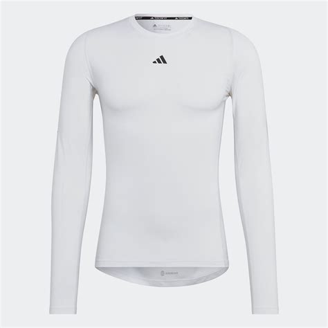 weißes adidas techfit shirt|adidas Men's Techfit Fitted Long Sleeve Tee .